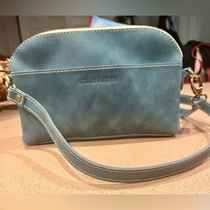 Portland Leather Goods Eclipse purse in Aqua